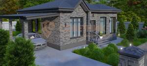 Дом 125м&sup2;, 1-этажный, участок 4 сот.  