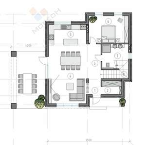 Дом 184м&sup2;, 2-этажный, участок 5 сот.  