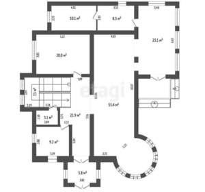 Дом 277м&sup2;, 2-этажный, участок 6 сот.  