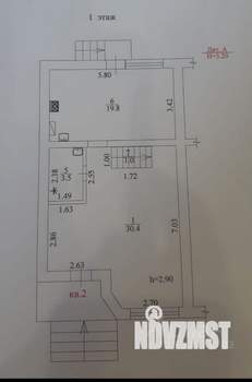 Дом 110м², 2-этажный, участок 2 сот.  