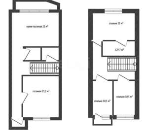 Дом 160м&sup2;, 2-этажный, участок 5 сот.  