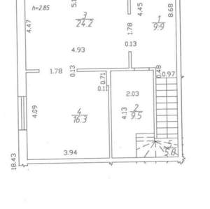Дом 128м², 2-этажный, участок 2 сот.  