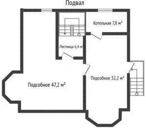 Дом 275м², 3-этажный, участок 6 сот.  