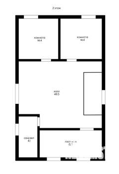 Дом 203м², 2-этажный, участок 4 сот.  
