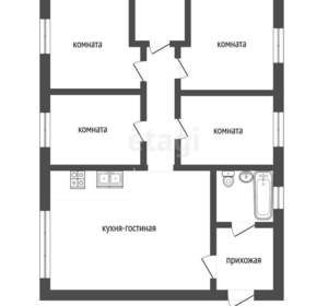 Дом 125м², 2-этажный, участок 4 сот.  