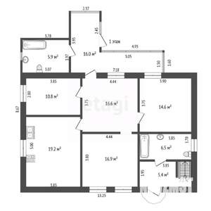 Дом 281м&sup2;, 2-этажный, участок 4 сот.  