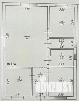 Дом 85м², 1-этажный, участок 4 сот.  
