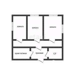 Дом 86м², 1-этажный, участок 4 сот.  