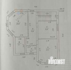 Дом 264м², 3-этажный, участок 6 сот.  