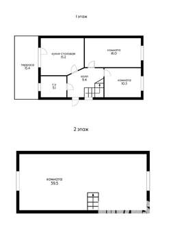 Дом 115м&sup2;, 1-этажный, участок 3 сот.  
