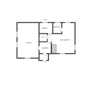 Дом 187м&sup2;, 2-этажный, участок 0 сот.  