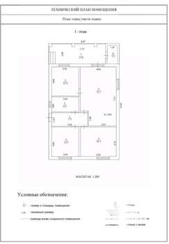 Дом 122м², 1-этажный, участок 6 сот.  