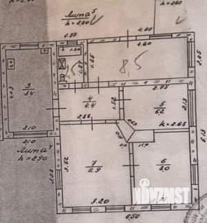 Дом 50м&sup2;, 1-этажный, участок 4 сот.  