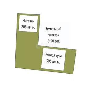 Дом 305м&sup2;, 2-этажный, участок 10 сот.  