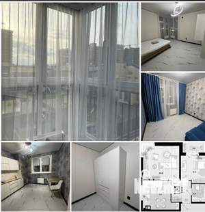 2-к квартира, на длительный срок, 50м2, 3/17 этаж