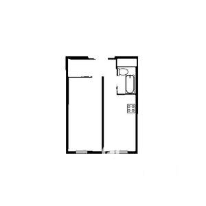 1-к квартира, на длительный срок, 39м2, 4/25 этаж