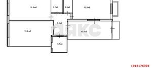 Студия квартира, на длительный срок, 84м2, 1/24 этаж