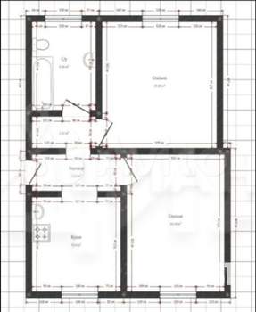 2-к квартира, на длительный срок, 60м2, 1/4 этаж