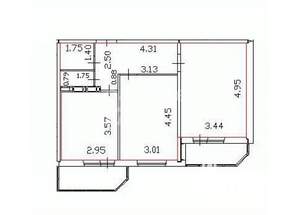 2-к квартира, на длительный срок, 53м2, 9/14 этаж