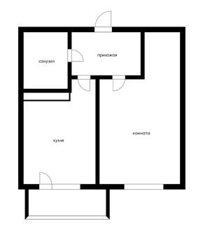 1-к квартира, на длительный срок, 32м2, 8/10 этаж