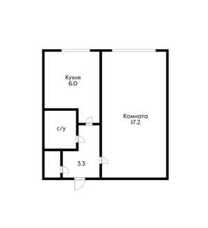 1-к квартира, посуточно, 35м2, 1/5 этаж