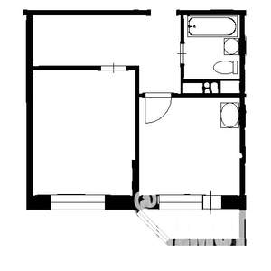 1-к квартира, на длительный срок, 40м2, 3/9 этаж