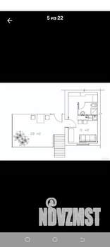 Студия квартира, на длительный срок, 28м2, 1/2 этаж