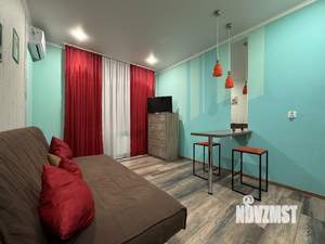 Студия квартира, на длительный срок, 27м2, 17/18 этаж