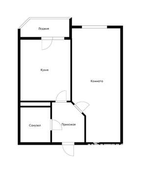 1-к квартира, на длительный срок, 40м2, 4/16 этаж