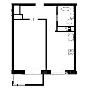 1-к квартира, на длительный срок, 44м2, 10/18 этаж