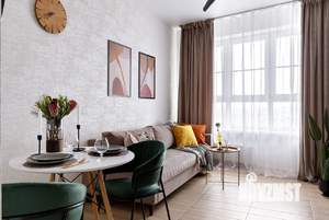 1-к квартира, посуточно, 45м2, 15/27 этаж