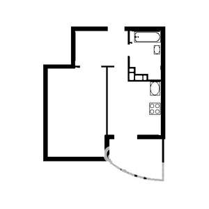 1-к квартира, на длительный срок, 48м2, 6/18 этаж