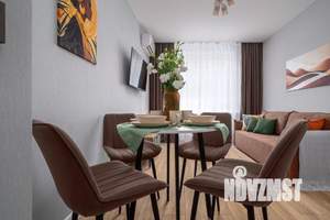 1-к квартира, посуточно, 48м2, 1/1 этаж