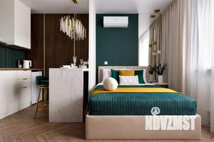 Студия квартира, посуточно, 25м2, 20/21 этаж