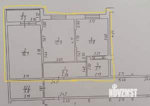 2-к квартира, на длительный срок, 51м2, 6/19 этаж