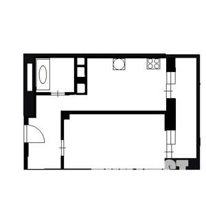 1-к квартира, на длительный срок, 43м2, 7/17 этаж
