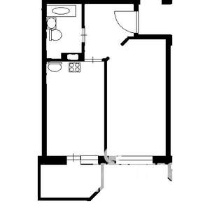 1-к квартира, на длительный срок, 43м2, 6/9 этаж