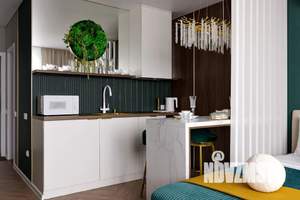 Студия квартира, посуточно, 25м2, 20/21 этаж