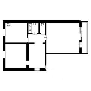 2-к квартира, на длительный срок, 48м2, 7/12 этаж