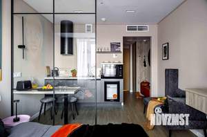 Студия квартира, на длительный срок, 21м2, 13/15 этаж