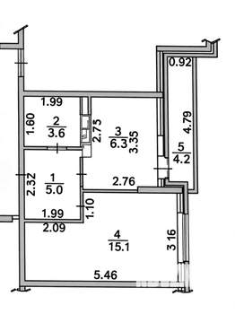 1-к квартира, на длительный срок, 33м2, 5/17 этаж