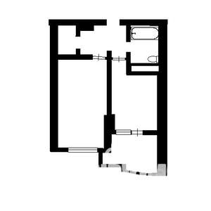1-к квартира, на длительный срок, 42м2, 4/10 этаж