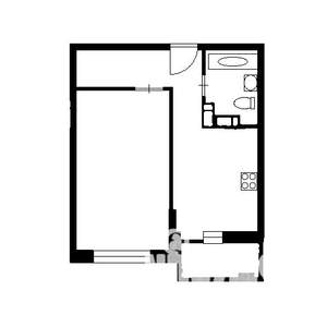1-к квартира, на длительный срок, 37м2, 5/20 этаж