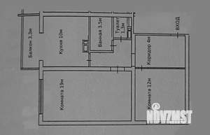 2-к квартира, на длительный срок, 57м2, 2/24 этаж