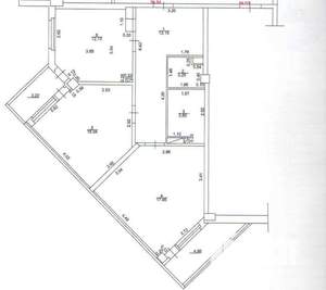 2-к квартира, на длительный срок, 64м2, 2/16 этаж