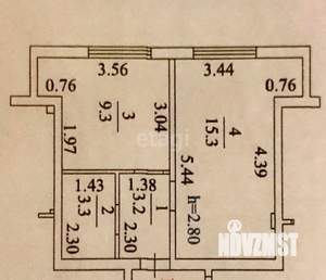 1-к квартира, на длительный срок, 31м2, 2/6 этаж