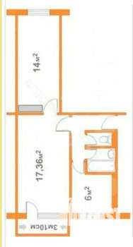 2-к квартира, на длительный срок, 45м2, 3/5 этаж