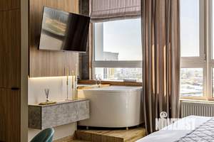 Студия квартира, посуточно, 35м2, 17/24 этаж