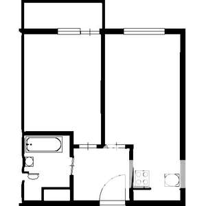 1-к квартира, на длительный срок, 38м2, 6/10 этаж