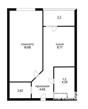1-к квартира, на длительный срок, 40м2, 8/25 этаж